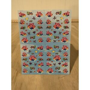 Vintage‎ Lisa Frank Sticker Sheet Mini Pig And Peekaboo